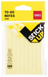 DELI 76x101mm 100 de foi cu linie de note autocolante DEA00652 (DEA00652)