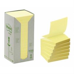 3M POSTIT Bloc de notițe autoadezive, "Z", 76x76 mm, 16x100 coli, ecologic, 3M POSTIT, galben 7100172251 (7100172251)