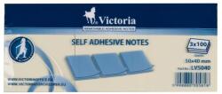 VICTORIA Bloc de notițe autocolante, 50x40 mm, 100 de foi, VICTORIA OFFICE, galben 01-565301-LV5040-2013 (01-565301-LV5040-2013)