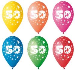  Balon, 26 cm, numeros, 50 11-PRINT50 (11-PRINT50)