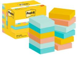 3M POSTIT Bloc adeziv, 38x51 mm, 12x100 coli, 3 M POSTIT "Beachside", culori mixte (7100290157)