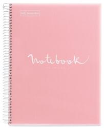 Miquelrius Emotions A5 PP 120 de coli caiet spiralat roz cu carouri A152265027 (A152265027)