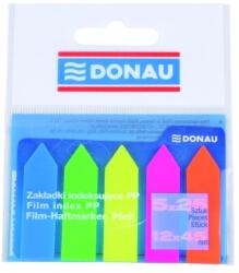DONAU Marcaj lateral DONAU formă de săgeată 12x45 mm PP culoare neon mixtă 5x25 foi U7556001PL-99 (U7556001PL-99)