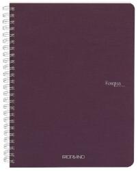 Fedrigoni Ecoqua A5 70 de coli mov cu spirală cu linii mov 19148212 (19148212)