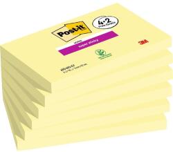 POST-IT Blocnotes autocolant, 76x127 mm, 4+2x90 coli, 3M POSTIT "Super Sticky", galben canar 7100259448 (7100259448)
