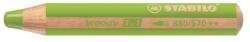 STABILO Creioane colorate, rotunde, groase, STABILO "Woody 3 in 1", verde deschis 880/570 (880/570)