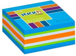 STICK N Blocul autocolant, 51x51 mm, 250 de foi, STICK N, albastru neon 21535 (21535)