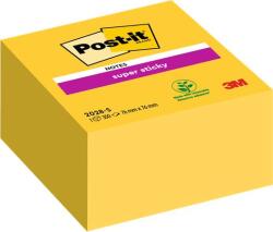 3M Bloc de notițe autocolante, 76x76 mm, 350 de coli, 3M POSTIT "Super Sticky", galben 7100265573 (7100265573)