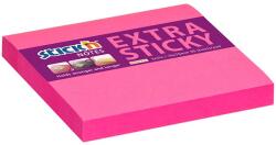 STICK N Bloc de notițe autocolante STICKN extra puternic 76x76mm roz neon 90 de coli 21671 (21671)