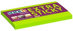 STICK N Bloc de notițe autocolante STICKN extra puternic 76x127mm verde neon 90 de coli 21676 (21676)