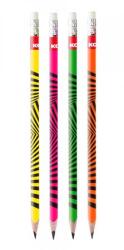 Kores Creion de grafit cu radieră, HB, triunghiular, KORES "Neon" 92306 (92306)