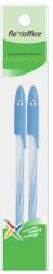FlexOffice Pix cu bilă, 0, 3 mm, 2 pixuri/blister, capac, FLEXOFFICE "Candee", albastru FO-027BLUEBL (FO-027BLUEBL)