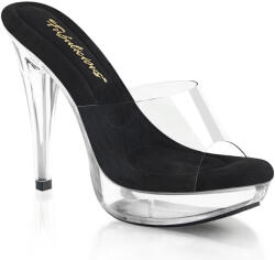 Pleaser USA Pleaser Cocktail-501 Clr-Blk/Clr 39