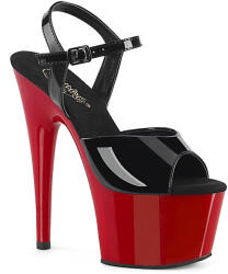 Pleaser USA Pleaser Adore-709 Blk Pat/Red 38