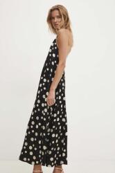 ANSWEAR rochie culoarea negru, maxi, evazată BMYH-SUD05Z_99X (7095.b.TMS)