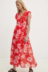 ANSWEAR rochie culoarea portocaliu, maxi, evazată BMYH-SUD08K_32X (mj29074.fms)