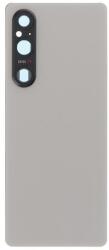 tel-szalk-192969331494 Sony Xperia 1 V Ezüst Akkufedél hátlap, kamera lencse (Platinum Silver) (tel-szalk-192969331494)