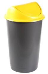 PLASTOR Cos gunoi capac batant deseuri selective 60 L galben (DCGFF60LG) Cos de gunoi