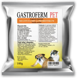 Gastroferm Pet multivitamine și probiotice pentru câini 100 g
