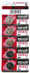 Maxell CR2025x5 csomag (tépheto bliszter) 3V-os lítium gombelem (MAX131265) (MAX131265)