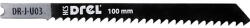 Drel dekopír fűrészlap fára, 3 X 100 mm, 5 db (DR-J-U03)