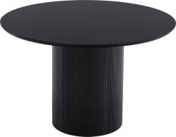 TEMPO KONDELA Étkezőasztal, fekete, átmérő 120 cm, MAHIR TYP 2
