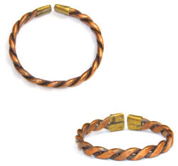  Bratara din Cupru African - African Ajustable Copper Bracelet - 9x5 mm - 1 Buc