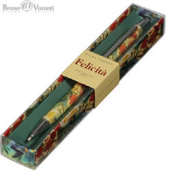 Bruno Visconti Golyóstoll Bruno Visconti 0, 7mm kék, fém test, Felicita - páfrány (20-0263/15)