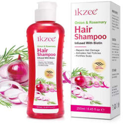 Nova Kiss Sampon Premium pentru Activarea Foliculilor de Par si Fortifierea Scalpului cu Ceapa Rosie, Rozmarin si Biotina, 250 ml
