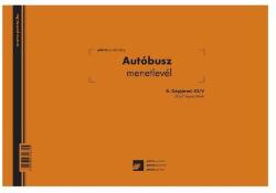  Autóbusz menetlevél A4, 100lap, os fekvő D. GEPJ. 42 (D.GEPJ.42)