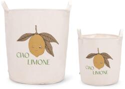 Konges Sløjd Cos de depozitare din bumbac organic - set 2 bucati - CIAO LIMONE - Konges Sløjd