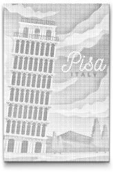  PontPöttyöző - Pisa, Olaszország Méret: 40x60cm, Keretezés: Műanyagtáblával, Szín: Zöld