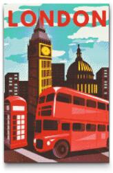  Gyémántszemes kirakó - London, Nagy Britannia 2 Méret: 40x60cm, Keretezés: Keret nélkül (csak a vászon), Gyémántok: Négyzet alakú