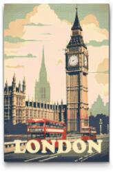 Gyémántszemes kirakó - London, Nagy Britannia Méret: 40x60cm, Keretezés: Kartonlemezen, Gyémántok: Kerek