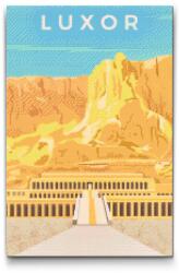 Gyémántszemes kirakó - Luxor, Egyiptom Méret: 40x60cm, Keretezés: Kartonlemezen, Gyémántok: Négyzet alakú