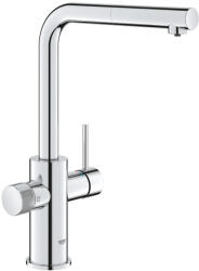 GROHE Baterie bucatarie Grohe Minta Blue Pure, inalta, tip L, dus, filtrare, necesita filtru, crom, 30590000 (30590000)