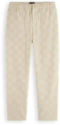 Scotch & Soda Pantaloni Fave-Check-Patterned Corduroy Jogger 178382 SC7347 parchment