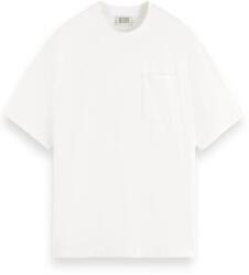 Scotch & Soda T-Shirt Core-3 Crosses Loose Fit Pocket 179193 0006 white