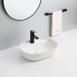 Erga Ainhoa, asztali mosogató 500x400x135 mm, fehér fényes, ERG-V03-9486B-WH (ERG-V03-9486B-WH)