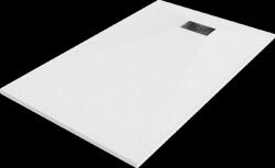 Mexen Hugo, négyszögletes zuhanytálca SMC 160 x 80 cm, fehér, fekete huzat, 42108016-B (42108016-B)