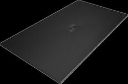 Mexen Hugo, téglalap alakú zuhanytálca SMC 180 x 100 cm, fekete, fekete huzat, 42701018-B (42701018-B)