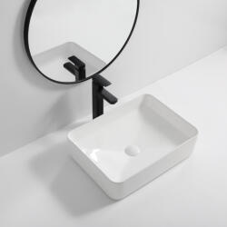 Erga Madalyn, asztali mosogató 500x370x135 mm, fehér fényes, ERG-V03-9674-WH (ERG-V03-9674-WH)
