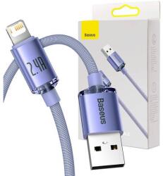 Baseus Crystal Shine USB-Lightning kábel, 2.4A, 2m (lila)