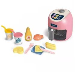 Man Yuk Toys Air fryer hang- és fényhatásokkal, kiegészítőkkel - rózsaszín (LD-6614B)