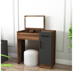 Asir Öltözködő asztal INCI 108, 8x77 cm dió/fekete 550ARN2797 (AS1865)