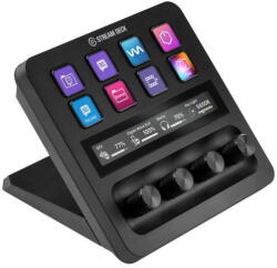 elgato Stream Deck + Mixer Audio, Consolă de Producție și Controler de Studio pentru Creatori de Conținut, Streaming, Gaming, cu Butoane Tactile Personalizabile și Taste LCD, Compatibil cu Mac și PC Stream D Controler MIDI