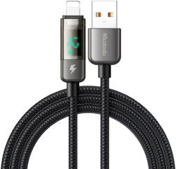 Mcdodo CA-3620 USB/Lightning Display Auto Power Off Fast Charging 1.2m Negru (CA-3620)