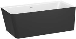 Roca Ona Stonex kád 160x70 cm click clack lefolyóval, jobbos / fekete A2486380K0 (A2486380K0)