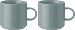 Stelton Ceașcă de cafea 200 ml, set de 2 buc, verde praf, gresie, Stelton