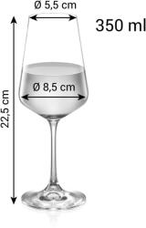 Tescoma GIORGIO Fehérboros pohár 350 ml, 6 db (695912.00) - pepita